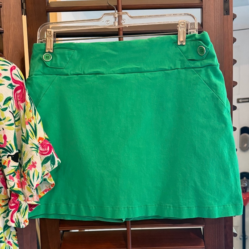 LIMITED TIME: 3 FOR $30. , GREEN SKORT, LP - Picture 1 of 7